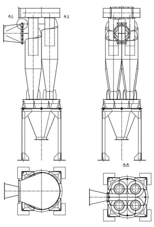 чертеж циклона У21-ББЦ в Кемерово